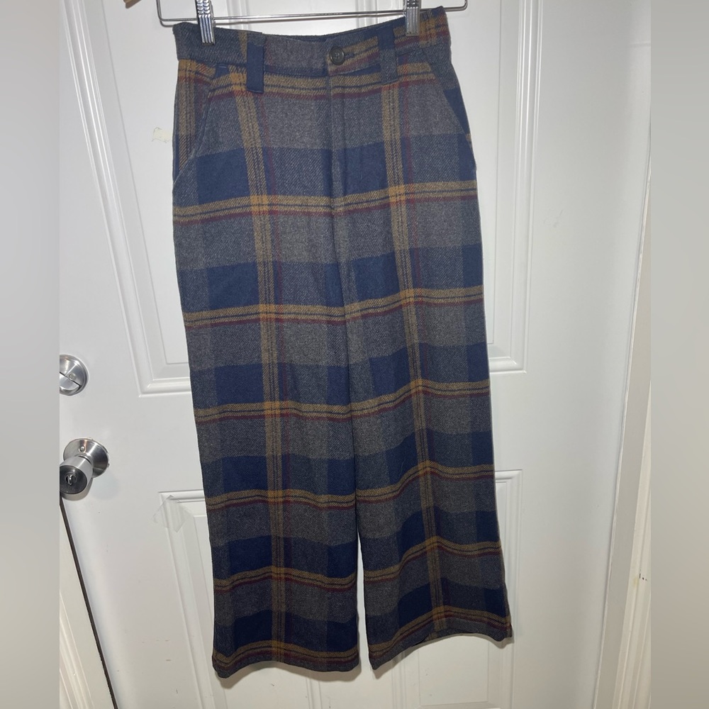 Lazy Oaf Pay Day Check Pants Wool Blend size 6